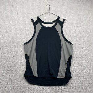 Mountain Equipment Co-Op Tank Top Athletic Outdoors Hike Grey / Black Men Sz L